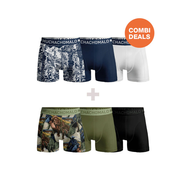 Muchachomalo Heren 3+3-pack boxershorts CDOUTLT347-342 large Muchachomalo Heren 3+3-pack boxershorts CDOUTLT347-342 large