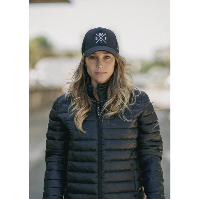 WATTS Unisex cap tribe logo effen donkergrijs/zwart 1TRIBE large