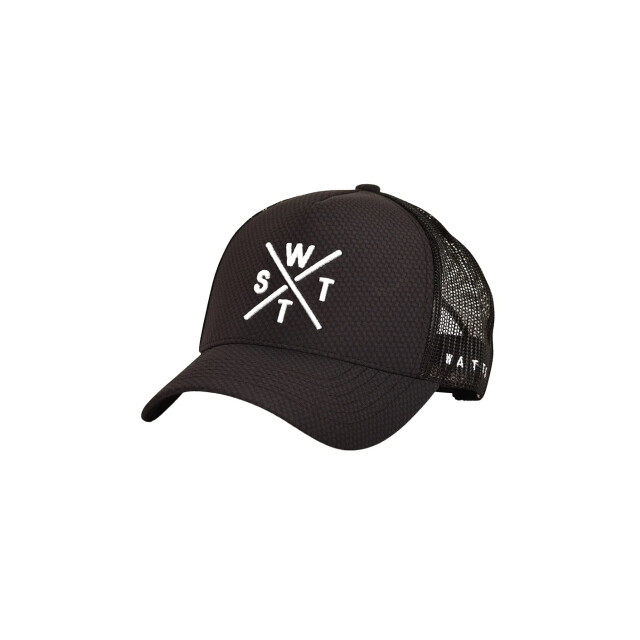 WATTS Unisex cap tribe logo effen donkergrijs/zwart 1TRIBE large