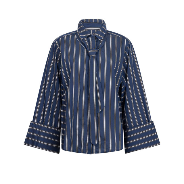 Aaiko Blouse lange mouw elda blue stripe Aaiko Blouse lange mouw ELDA BLUE STRIPE large