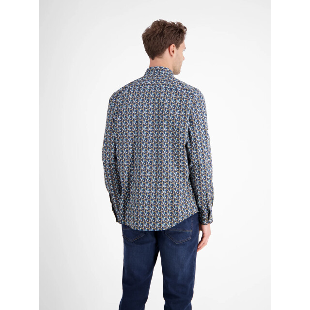 Lerros Heren overhemd 2581457 756 light coffee Lerros overhemd 2581457 756LightCoffee large