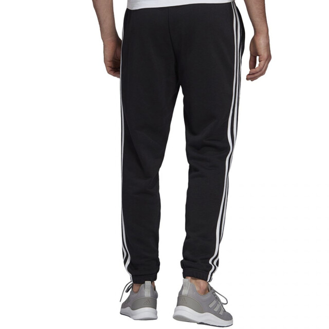 Adidas Heren essentials 3 stripes elastische manchet tapered joggingbroek UTPP647_black large