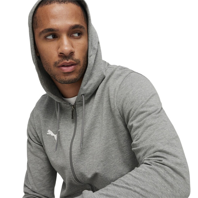Puma Heren team goal casual full zip hoodie UTPP5377_grey large