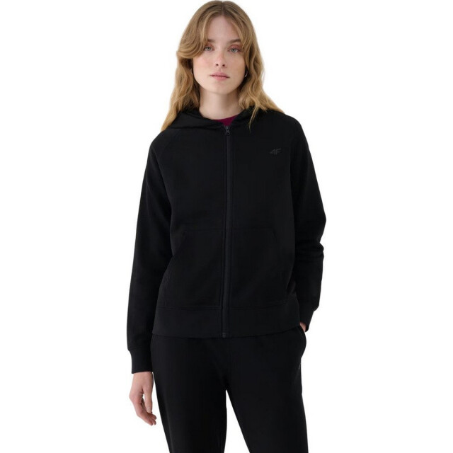 4F Dames f1763 hoodie met volledige rits UTPP5501_black large 4F Dames f1763 hoodie met volledige rits UTPP5501_black large