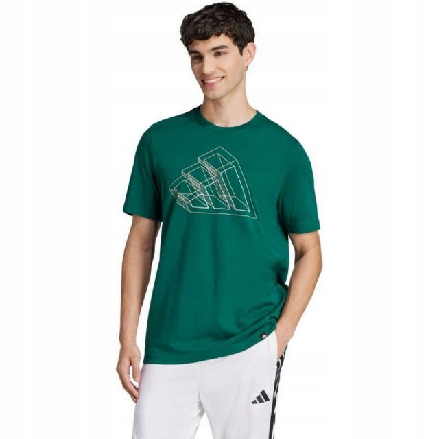 Adidas Heren outline grafisch technisch t-shirt UTPP5803_green large