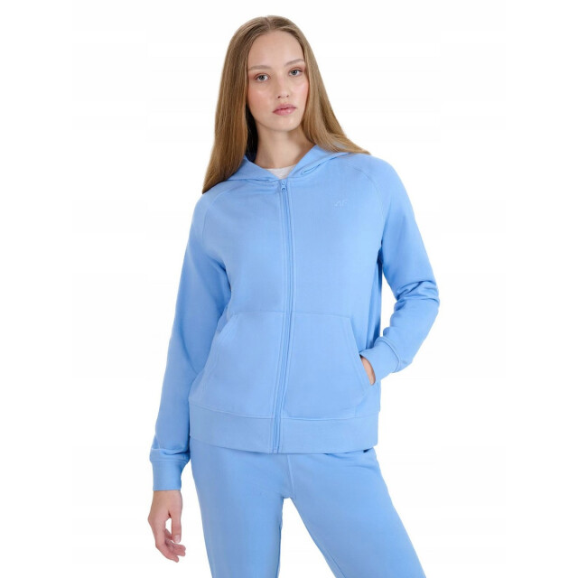 4F Dames f1763 hoodie met volledige rits UTPP5501_blue large 4F Dames f1763 hoodie met volledige rits UTPP5501_blue large
