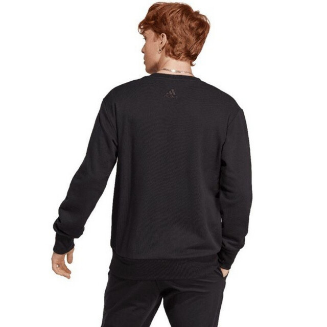 Adidas Heren essentials sweatshirt met groot logo in french terry UTPP3652_black large