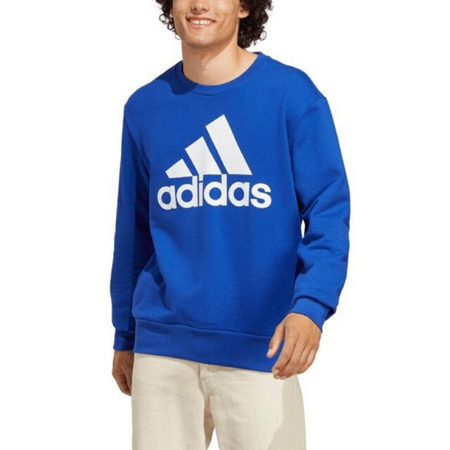 Adidas Heren essentials sweatshirt met groot logo in french terry UTPP3652_blue large