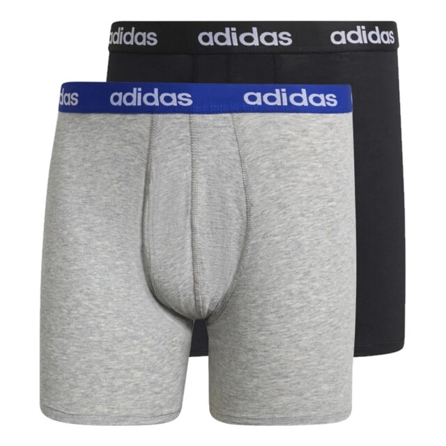 Adidas Heren linear boxershorts (set van 2) UTPP361_greyheatherblack large