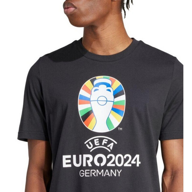 Adidas Heren uefa euro24 t-shirt UTPP4575_black large