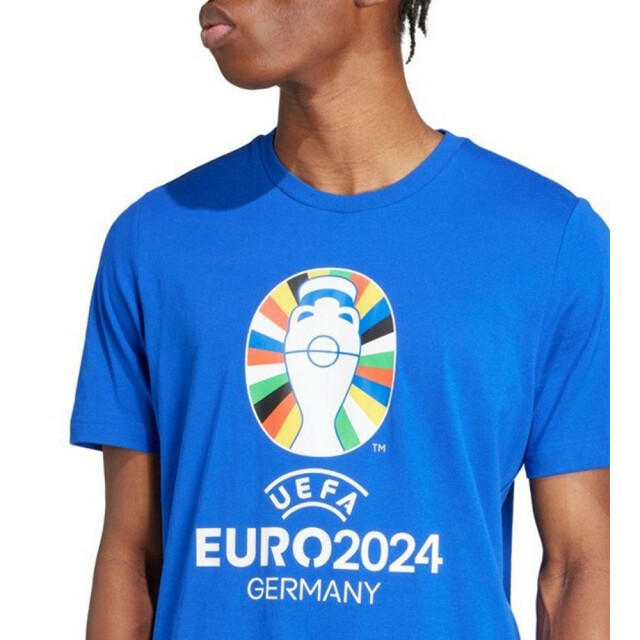 Adidas Heren uefa euro24 t-shirt UTPP4575_blue large
