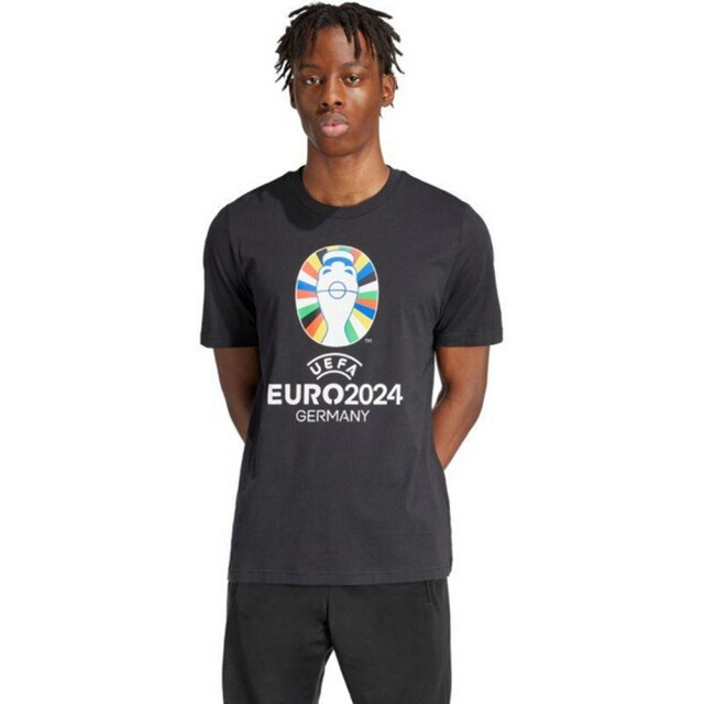 Adidas Heren uefa euro24 t-shirt UTPP4575_black large