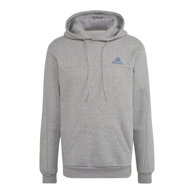 Adidas Heren badge of sport fleece hoodie UTPP2891_greysilver large