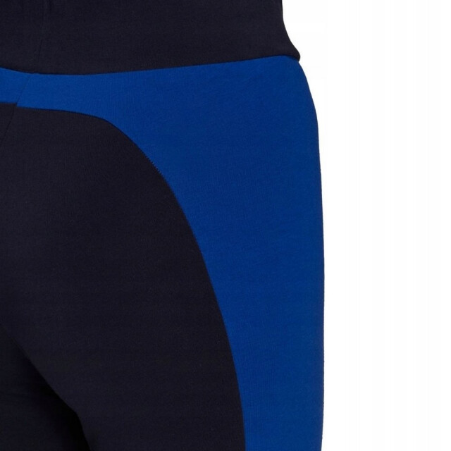 Adidas Dames essentials legging kleurblok UTPP2011_blackblue large Adidas Dames essentials legging kleurblok UTPP2011_blackblue large