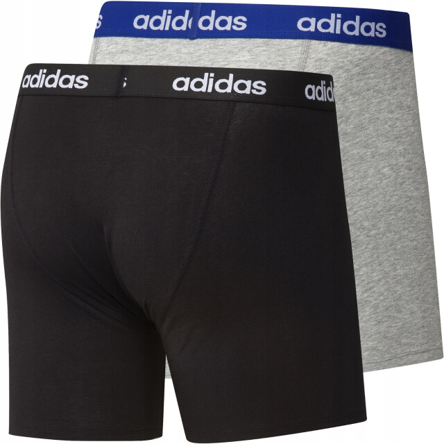 Adidas Heren linear boxershorts (set van 2) UTPP361_greyheatherblack large