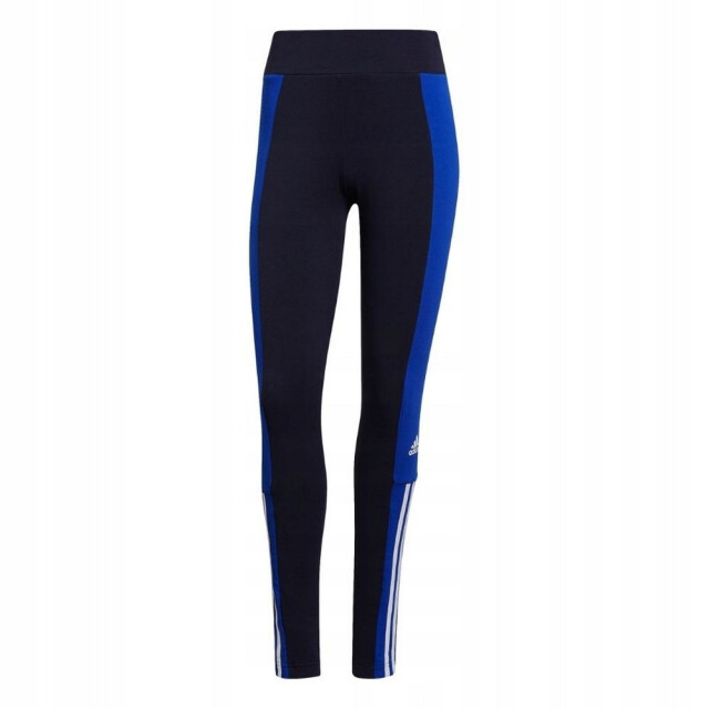 Adidas Dames essentials legging kleurblok UTPP2011_blackblue large Adidas Dames essentials legging kleurblok UTPP2011_blackblue large