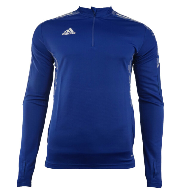 Adidas Heren condivo 21 primeblue quarter zip training top UTPP2034_blue large