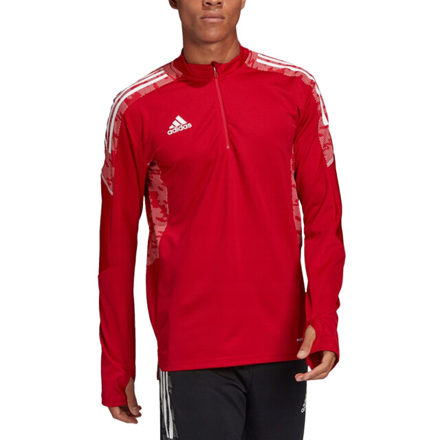 Adidas Heren condivo 21 primeblue quarter zip training top UTPP2034_red large