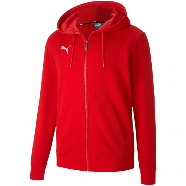 Puma Heren team goal 23 hooded casual full zip hoodie UTPP2267_red large