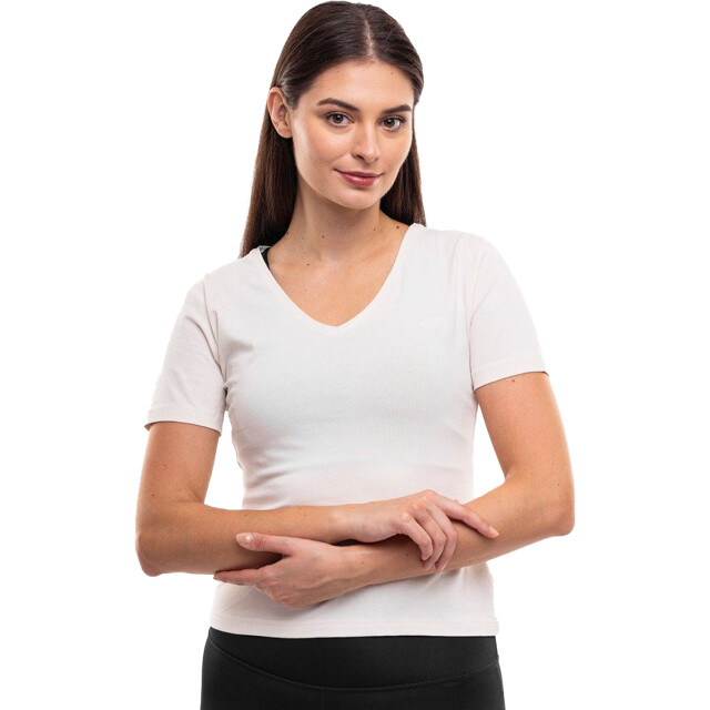 4F Dames f1649 v hals t-shirt UTPP1619_white large