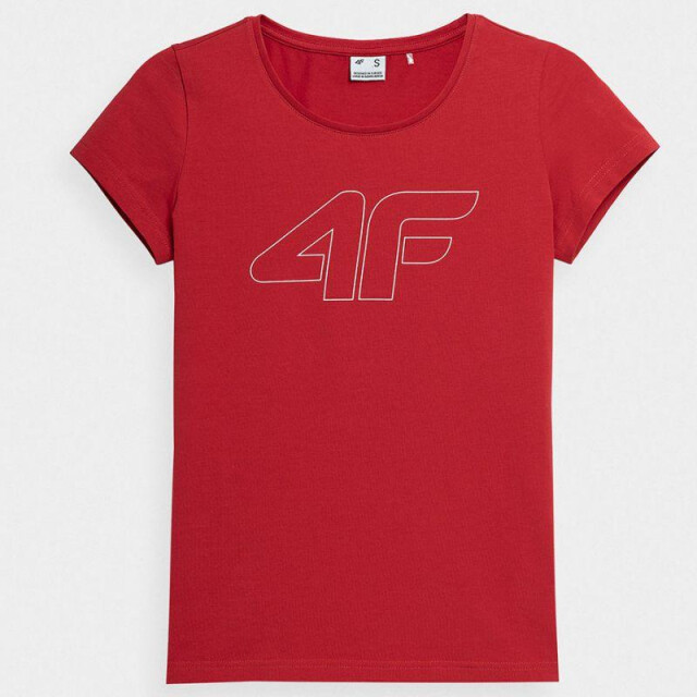 4F Dames bedrukt normaal t-shirt UTPP1648_red large