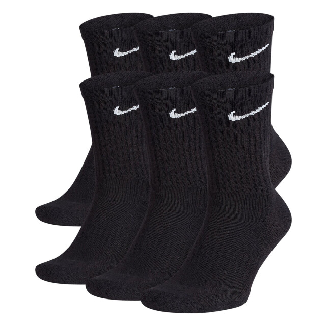 Nike Uniseks adult everyday gewatteerde sokken (set van 6) UTPP1261_black large