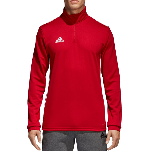 Adidas Heren core 18 quarter zip training top UTPP507_red large Adidas Heren core 18 quarter zip training top UTPP507_red large