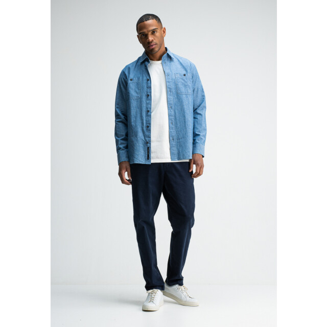 Butcher of Blue Aidan worker chambray shirt M2524005-817 large