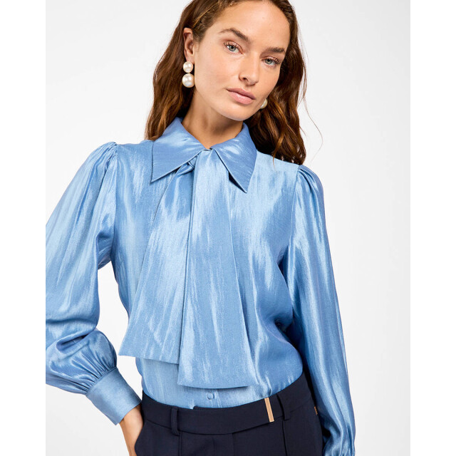 Aaiko Blouse lange mouw veronne tie shimm Aaiko Blouse lange mouw VERONNE TIE SHIMM large
