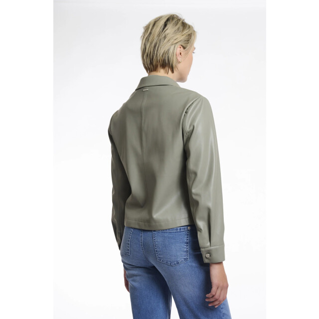 Rino & Pelle Annicka.7502511 rino en pelle faux leather jacket green ash Annicka.7502511 Green ash large