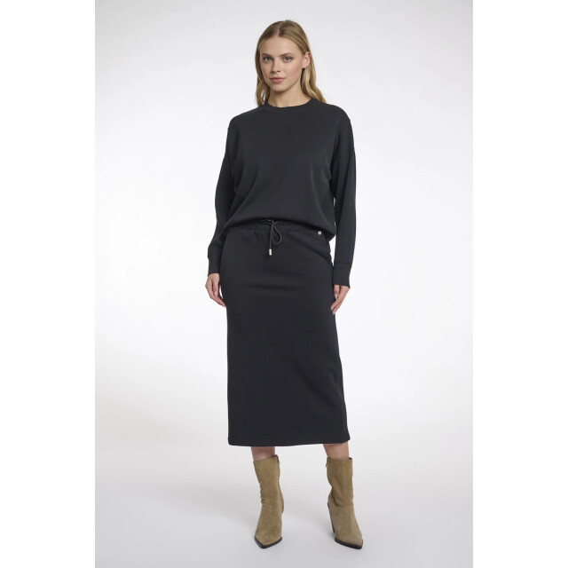 Rino & Pelle Ciska.7002511 rino en pelle jersey skirt with elastic waistband black Ciska.7002511 Black large