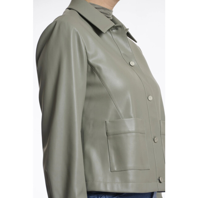 Rino & Pelle Annicka.7502511 rino en pelle faux leather jacket green ash Annicka.7502511 Green ash large