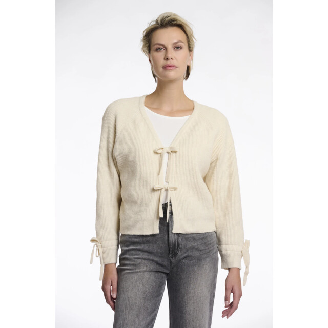 Rino & Pelle Gouke.5002511 rino en pelle knitted cardigan h bows birch Gouke.5002511 Birch large