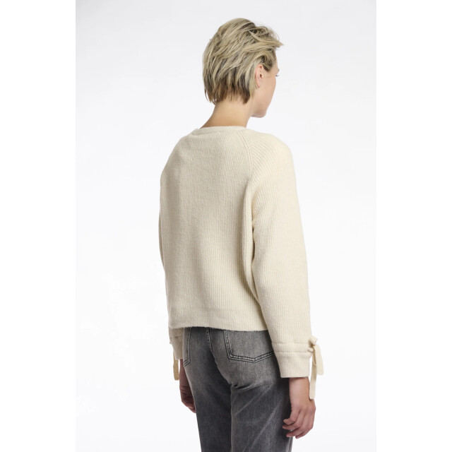 Rino & Pelle Gouke.5002511 rino en pelle knitted cardigan h bows birch Gouke.5002511 Birch large