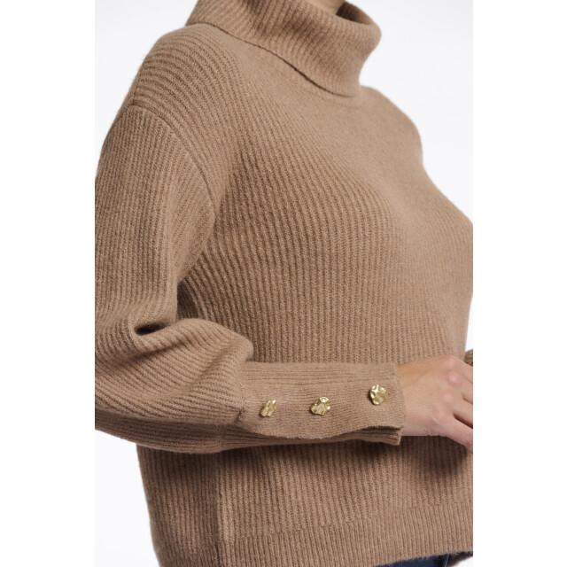 Rino & Pelle Charlotte.5002511 rino en pelle turtleneck sweater brew Charlotte.5002511 Brew large