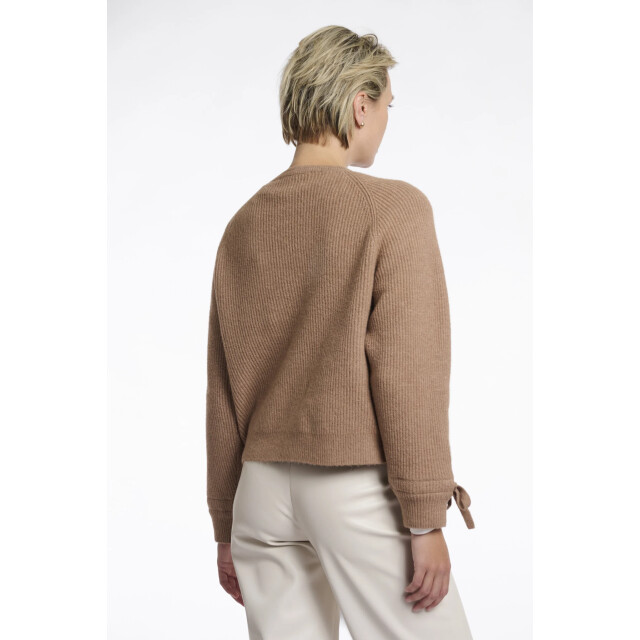 Rino & Pelle Gouke.5002511 rino en pelle knitted cardigan with bows brew Gouke.5002511 Brew large