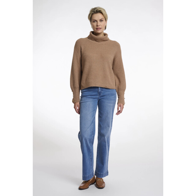Rino & Pelle Charlotte.5002511 rino en pelle turtleneck sweater brew Charlotte.5002511 Brew large