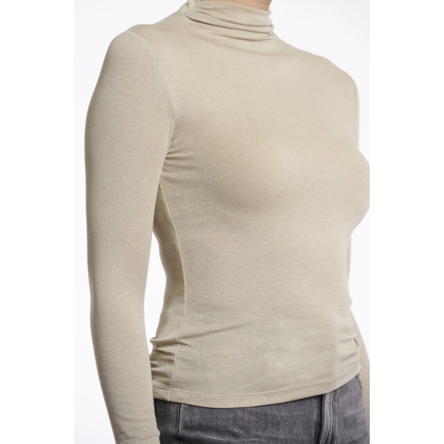 Rino & Pelle Claar.7002511 rino en pelle long sleeve top with turtleneck green mist Claar.7002511 Green mist large