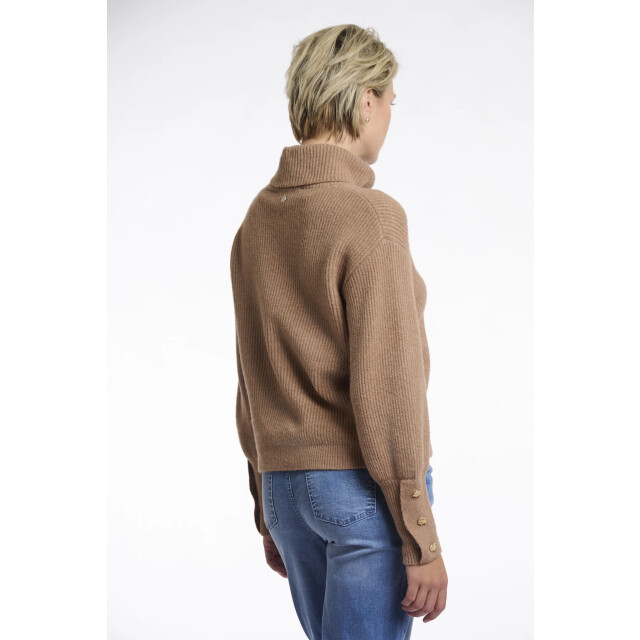 Rino & Pelle Charlotte.5002511 rino en pelle turtleneck sweater brew Charlotte.5002511 Brew large