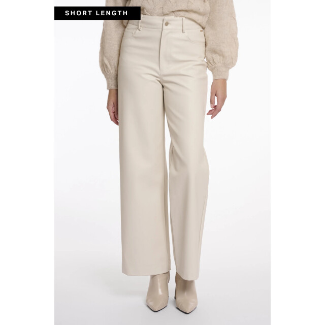 Rino & Pelle Corianshort.7502511 rino en pelle short length straight leg pu pants birch CorianShort.7502511 Birch large