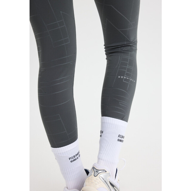Röhnisch logo effect high waist tights lange trainingslegging dames - 072349_200-L large