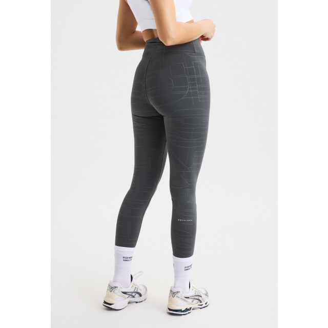 Röhnisch logo effect high waist tights lange trainingslegging dames - 072349_200-L large