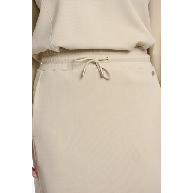 Rino & Pelle Ciska.7002511 rino en pelle jersey skirt with elastic waistband beige Ciska.7002511 Beige large