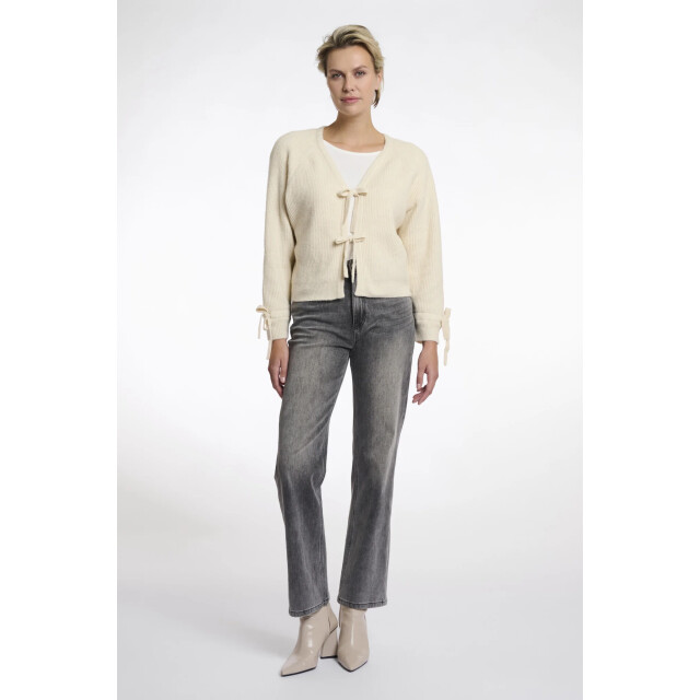 Rino & Pelle Gouke.5002511 rino en pelle knitted cardigan h bows birch Gouke.5002511 Birch large