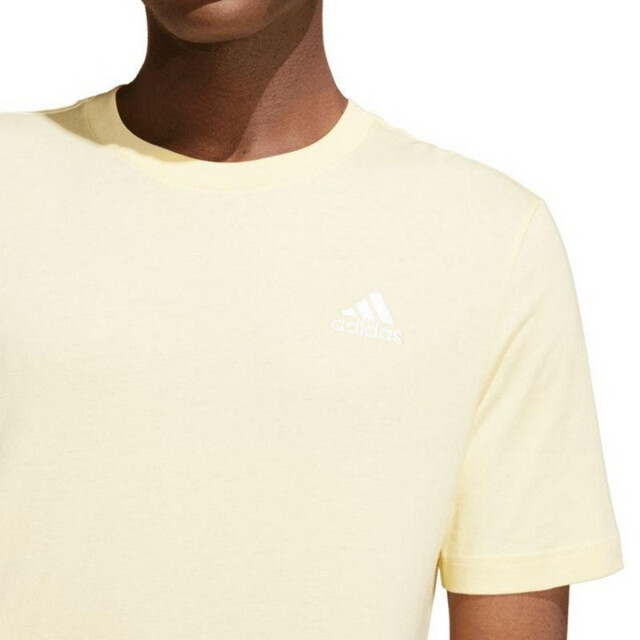 Adidas Heren essentials geborduurd logo single jersey t-shirt UTPP4656_yellow large