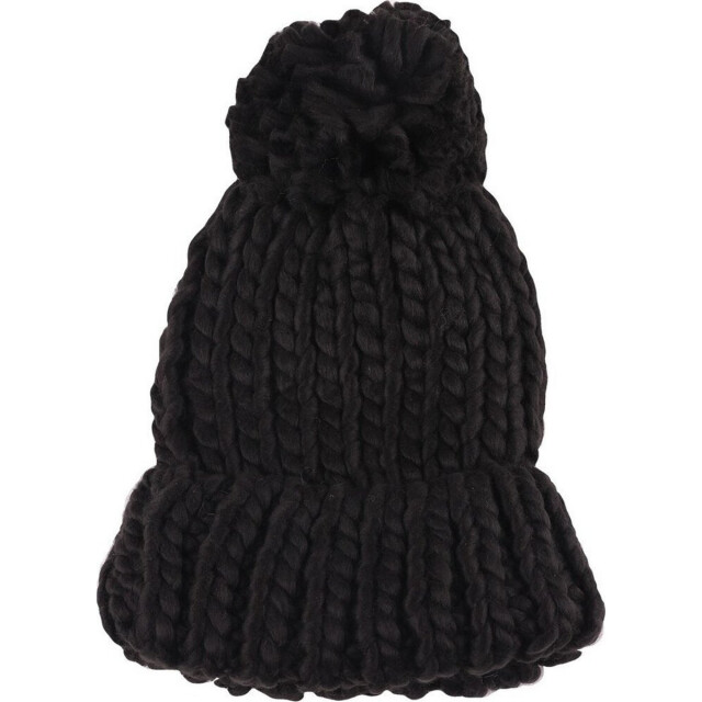 4F Dames pom pom muts UTPP1494_black large 4F Dames pom pom muts UTPP1494_black large