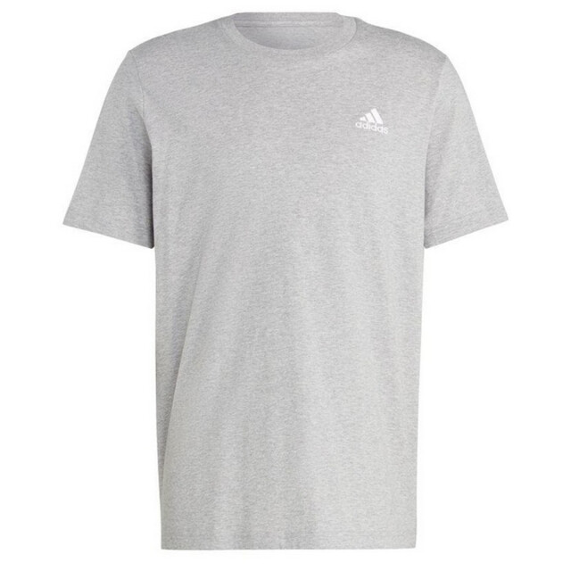 Adidas Heren essentials geborduurd logo single jersey t-shirt UTPP4656_greysilver large