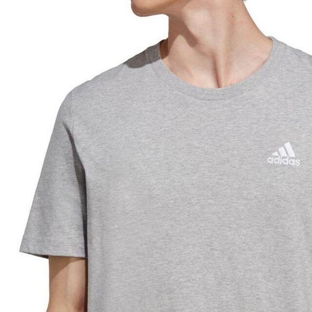 Adidas Heren essentials geborduurd logo single jersey t-shirt UTPP4656_greysilver large