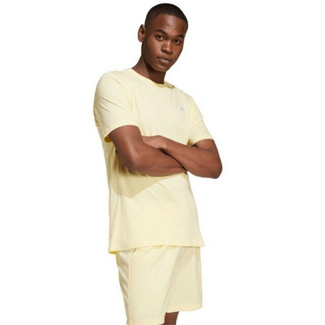 Adidas Heren essentials geborduurd logo single jersey t-shirt UTPP4656_yellow large