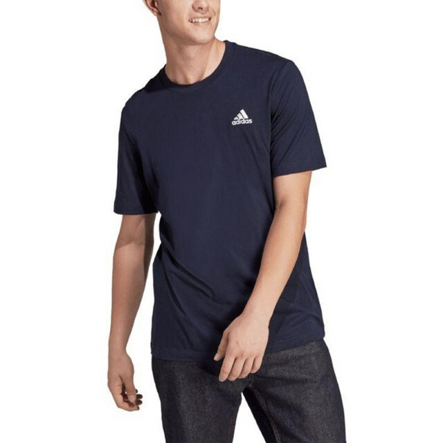 Adidas Heren essentials geborduurd logo single jersey t-shirt UTPP4656_navyblue large